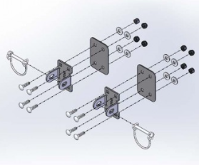 CLAM 8268CL HITCH KIT CP6